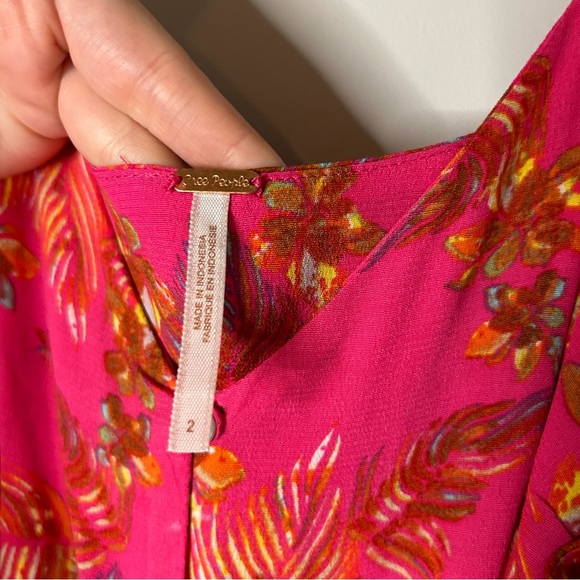 Free People Hot Tropics Jumpsuit in Hot Pink Combo - Picture 8 of 8